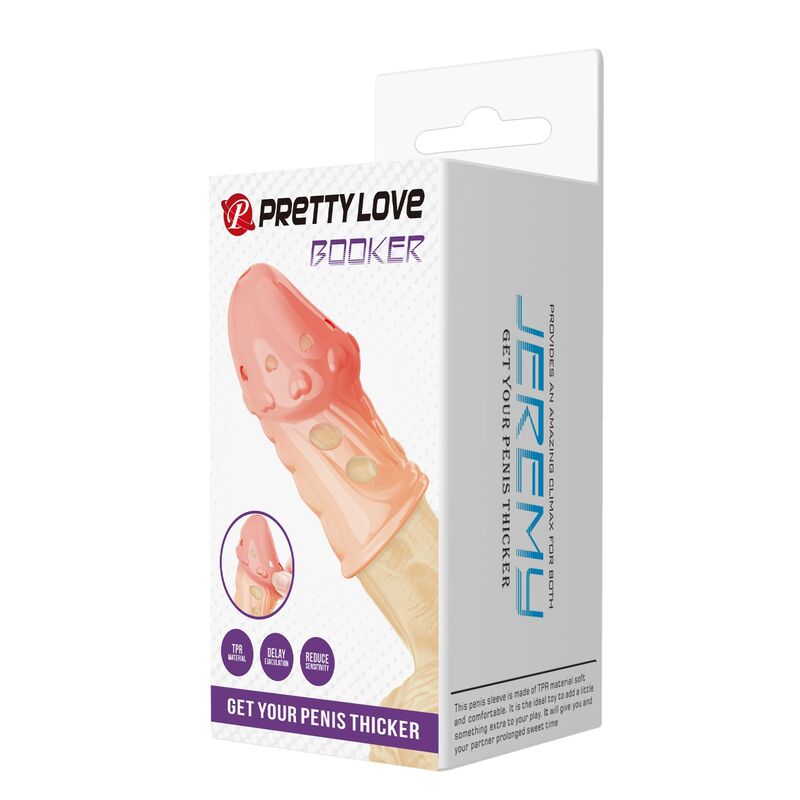 Κάλυμμα πέους PRETTY LOVE - BOOKER PENIS SLEEVE GET YOUR PENIS THICKER FLESH