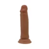 Ρεαλιστικό ομοίωμα πέους PRETTY LOVE - QUENTIN REALISTIC DILDO 18 CM BROWN