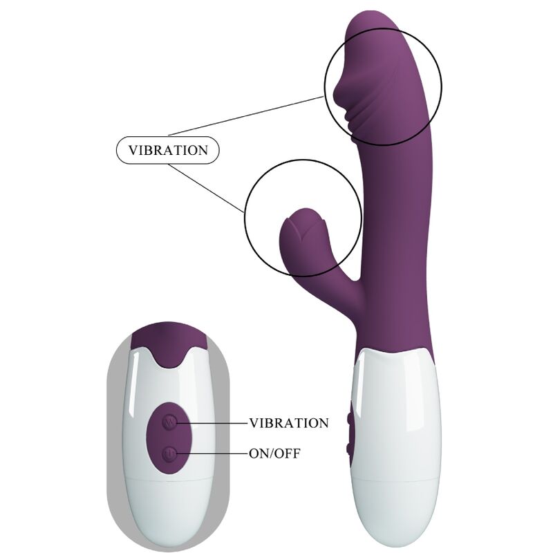 Δονητής σημείου G PRETTY LOVE - SNAPPY G-SPOT VIBRATOR PURPLE