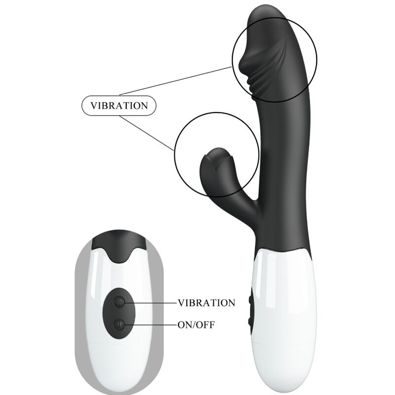 Δονητής σημείου G PRETTY LOVE - SNAPPY G-SPOT VIBRATOR BLACK