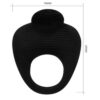 Δακτύλιος πέους με δόνηση PRETTY LOVE - THIMBLE VIBRATOR RING BLACK