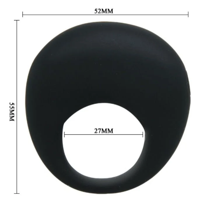 Δακτύλιος πέους με δόνηση PRETTY LOVE - TRAP VIBRATOR RING BLACK