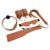 BDSM Σετ Elite Bdsm Set Cognac Vegan Leather DREAMTOYS BLAZE