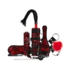 Ερωτικό σετ 9 τμχ. Bedroom Fantasies - Lace & Leather Look - 9 Piece Bondage Set - Red
