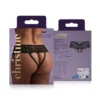 Γυναικείο σλιπ με ανοιχτό καβάλο Christine - Crotchless Slip Sierra - Black