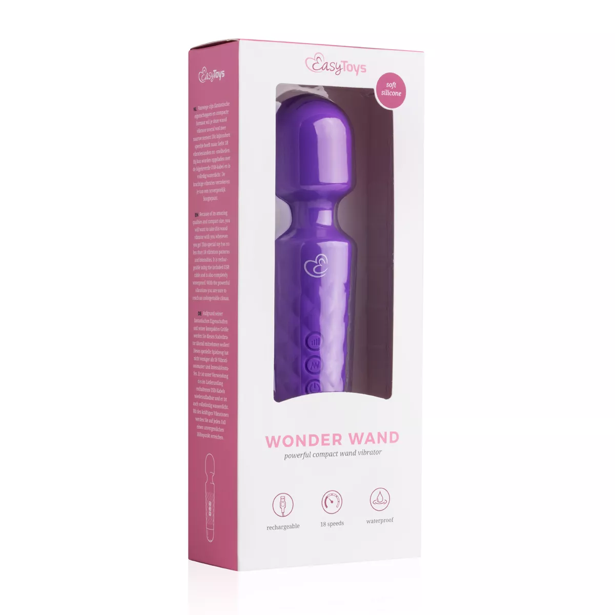 Δονητής μασάζ EasyToys Mini Wand Vibrator - Purple - Easytoys Wand Collection