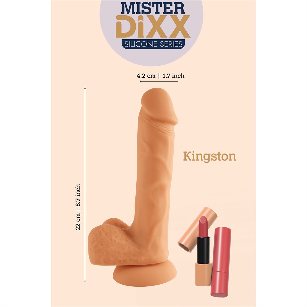 MR. DIXX KINGSTON 8.6 INCH SILICONE DONG
