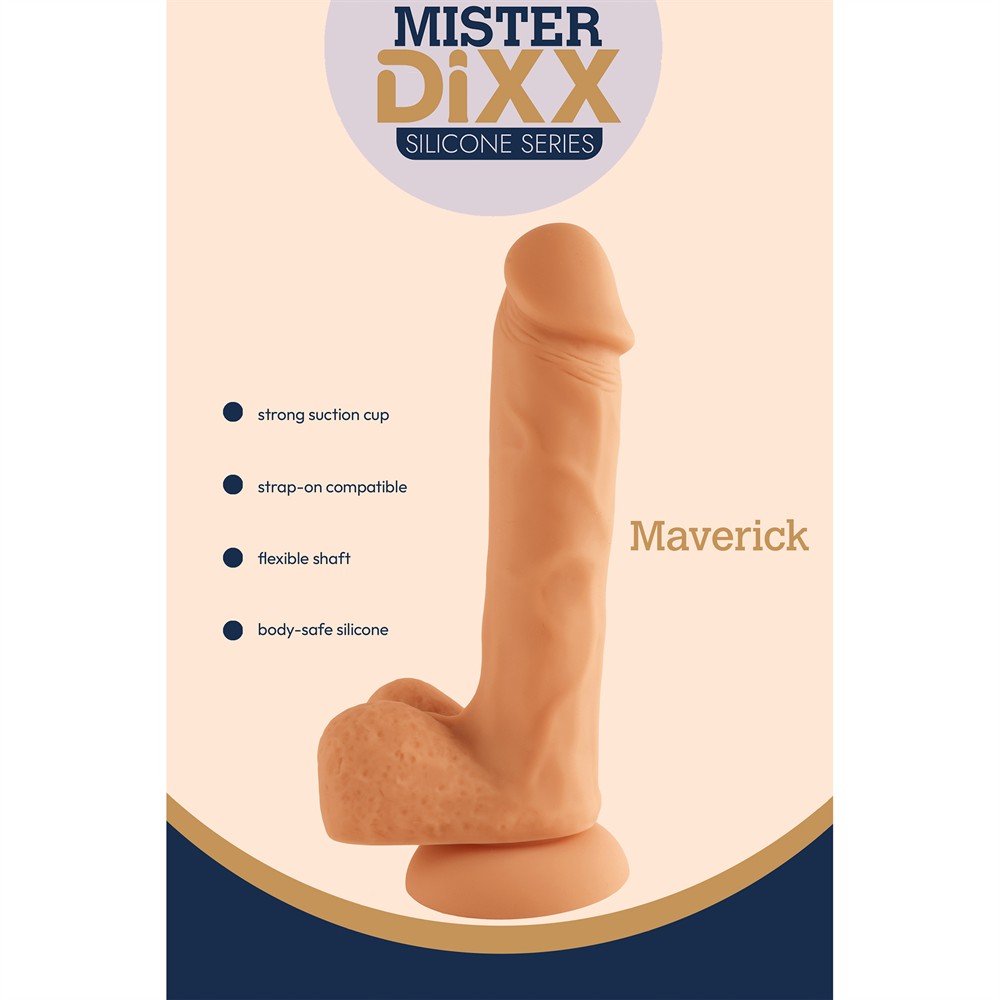 Ρεαλιστικό ομοίωμα πέους Maverick 9,6 Inch Silicone Dildo DREAMTOYS MR DIXX