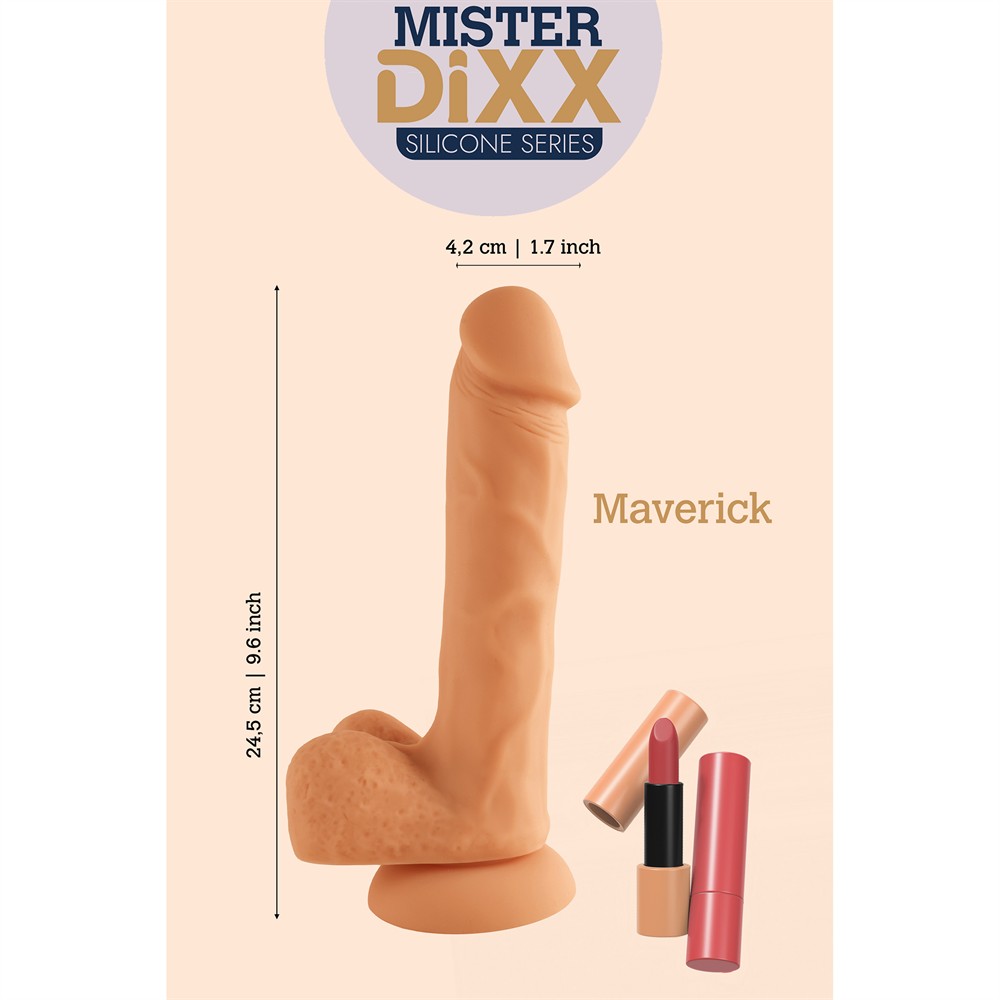 Ρεαλιστικό ομοίωμα πέους Maverick 9,6 Inch Silicone Dildo DREAMTOYS MR DIXX