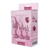 Σετ με 3 πρωκτικές σφήνες Pearl Pink Plug Set GLEAMING LOVE DREAMTOYS