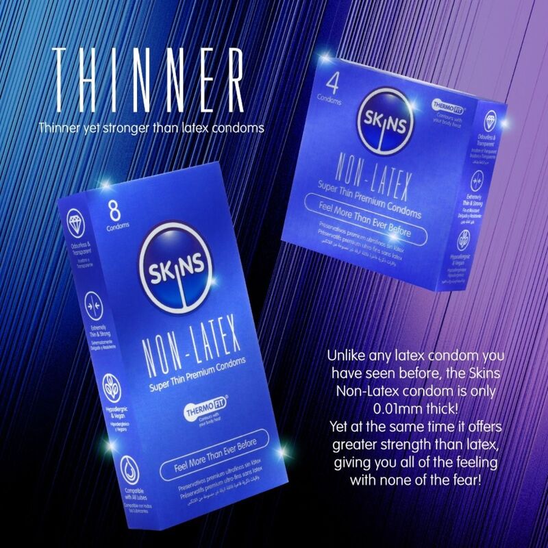 Προφυλακτικά χωρίς λάτεξ SKINS - LATEX-FREE CONDOMS PACK OF 4