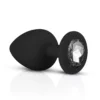 Σετ με 3 πρωκτικές σφήνες Silicone Buttplug Set with Diamond - Black - Easytoys Anal Collection
